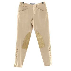 Ralph Lauren Sport Ponte Riding Pants Womens 4 Cream Equestrian Preppy Old Money